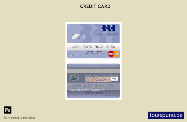 lista para imprimir plantilla de mastercard de Haití BRH Bank